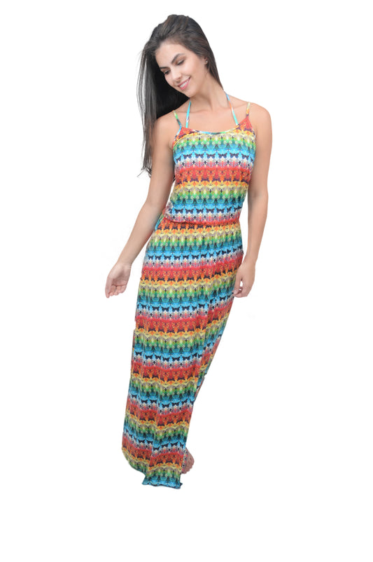 VESTIDO LONGO BORBOLETA